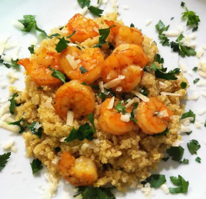 Crevettes au quinoa et curry au cookeo