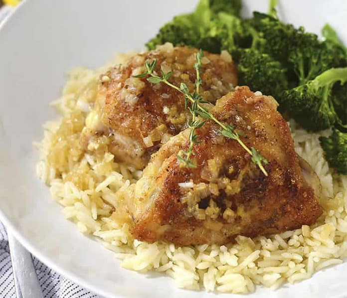 Cuisses de poulet au riz au cookeo