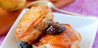 Cuisses de poulet et pruneaux au cookeo