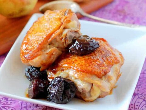 Cuisses de poulet et pruneaux au cookeo