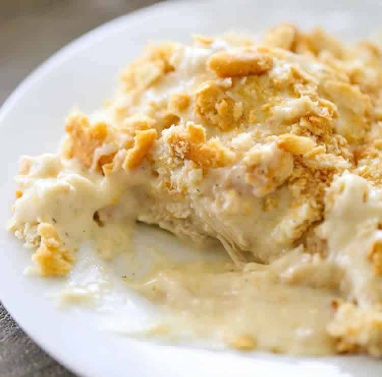 Filet de poulet à la crème et chips