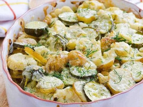 Gratin courgettes et pommes de terre