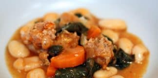 Haricots blancs et chorizo au cookeo