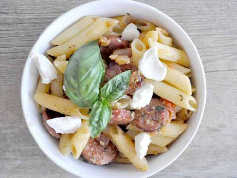 Penne avec chorizo au cookeo