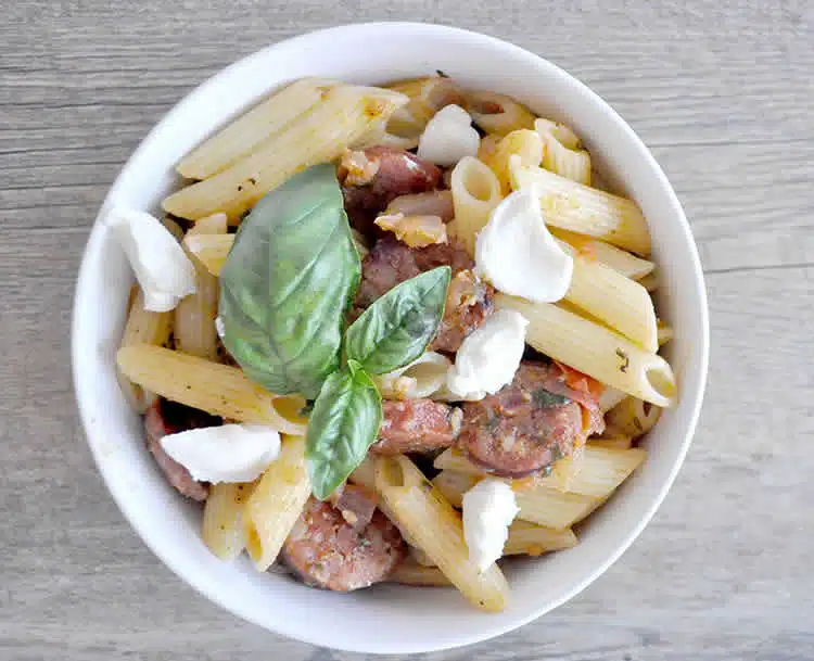 Penne avec chorizo au cookeo