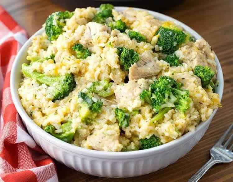 Poulet au riz et brocoli au cookeo