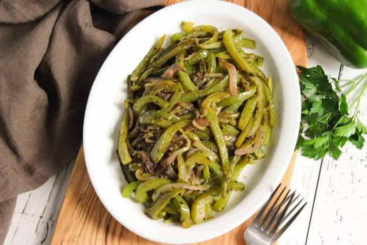 Recette poivron vert et oignon