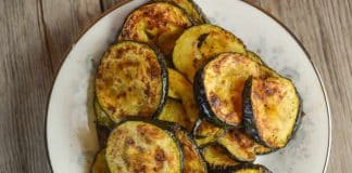 Rondelles de courgettes au four