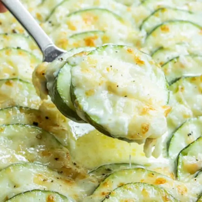 Rondelles de courgettes aux deux fromages