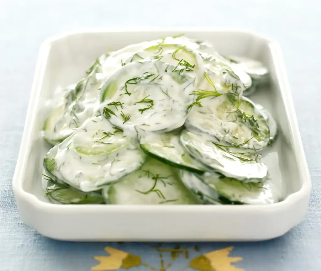 Salade concombre au yaourt