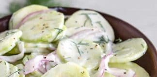 Salade concombre au yaourt