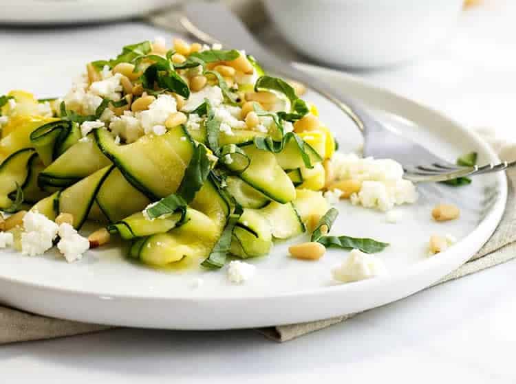 Salade de courgettes au fromage feta