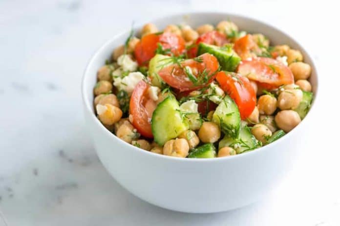 Salade de pois chiches au thermomix