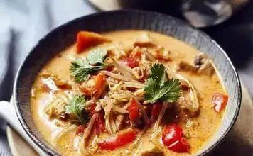 Soupe thaïlandaise de poulet au thermomix