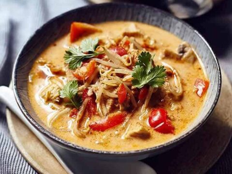 Soupe thaïlandaise de poulet au thermomix
