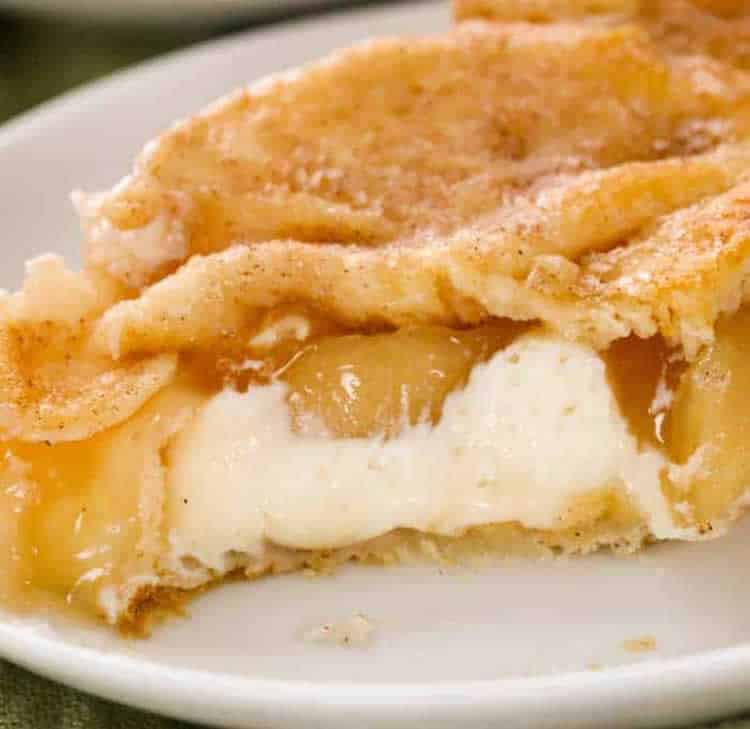 Tarte aux pommes au fromage à la crème
