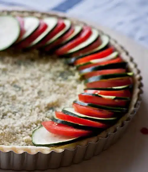 Tarte courgette tomate 1