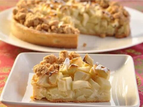 Tarte streusel aux pommes
