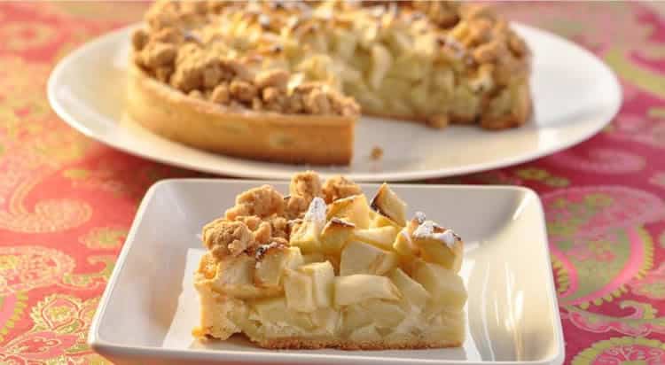 Tarte streusel aux pommes