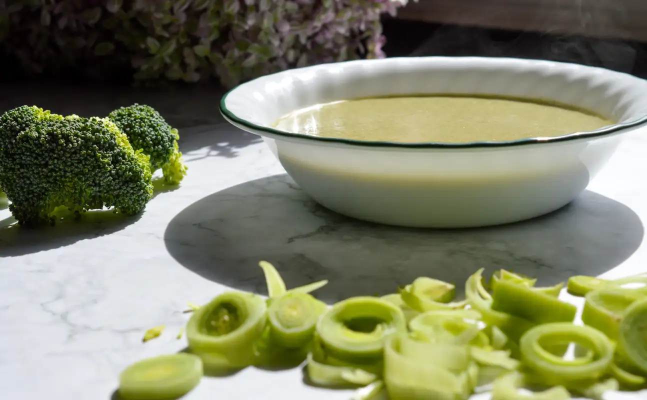 Soupe de poireaux et brocoli au thermomix