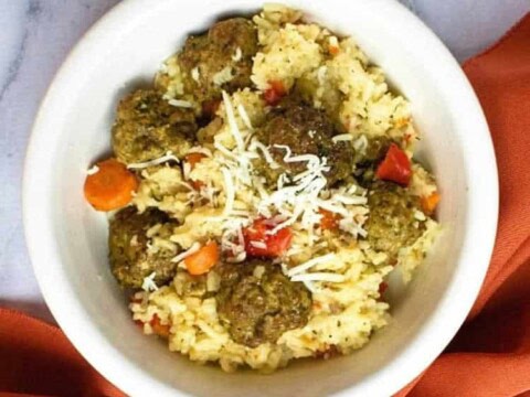 Boulettes de viande au riz au cookeo