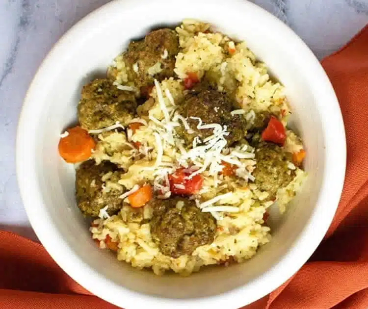 Boulettes de viande au riz au cookeo