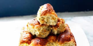 Brioche au maïs cheddar et coriandre