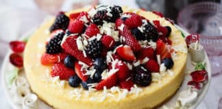 Cheesecake au chocolat blanc à la crème