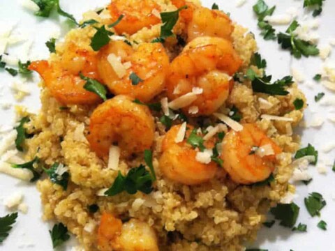 Crevettes au quinoa au cookeo