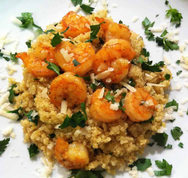 Crevettes au quinoa au cookeo
