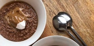 Dessert flocons d'avoine et chocolat