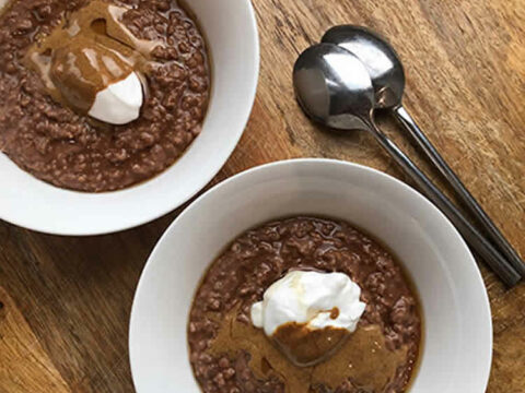 Dessert flocons d'avoine et chocolat