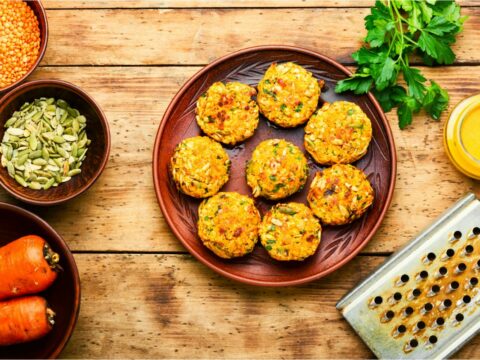 Galettes de carottes et lentilles au thermomix