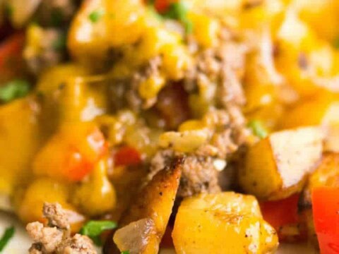 Poêlée de boeuf haché et légumes