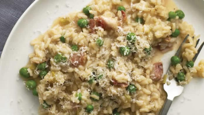 Risotto aux petits pois crèmeux au cookeo