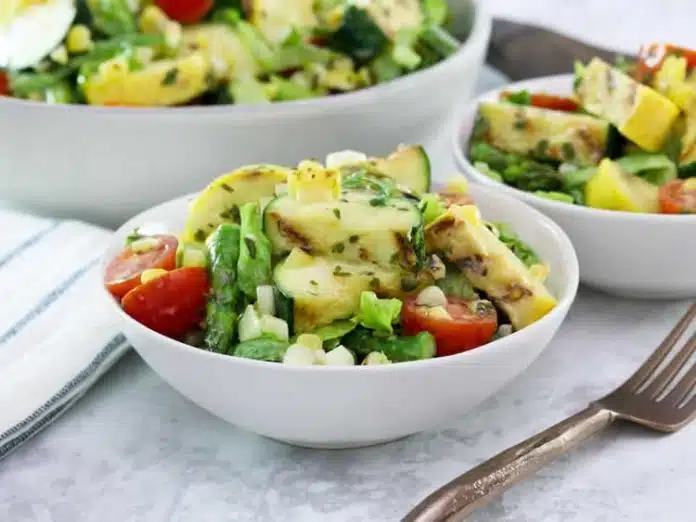 Salade de légumes grillés à la vinaigrette