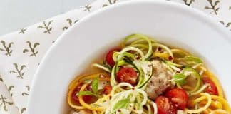Soupe de boulettes de poulet au légumes