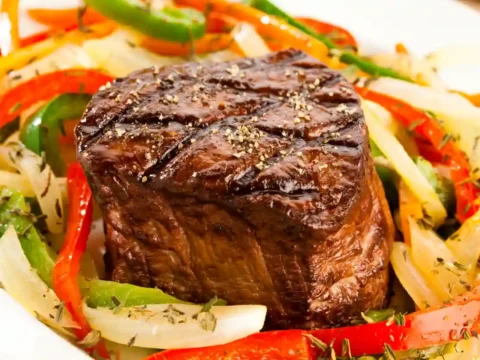 filet mignon et légumes au Cookeo