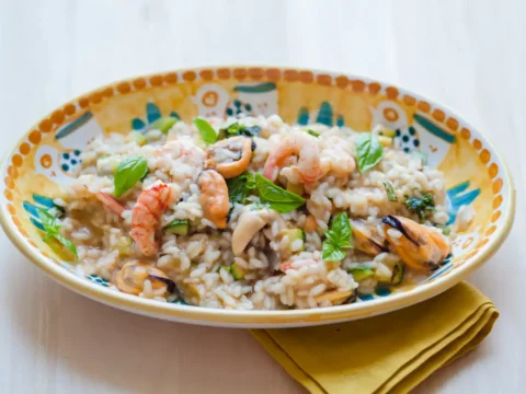 risotto aux courgettes et crevettes au cookeo
