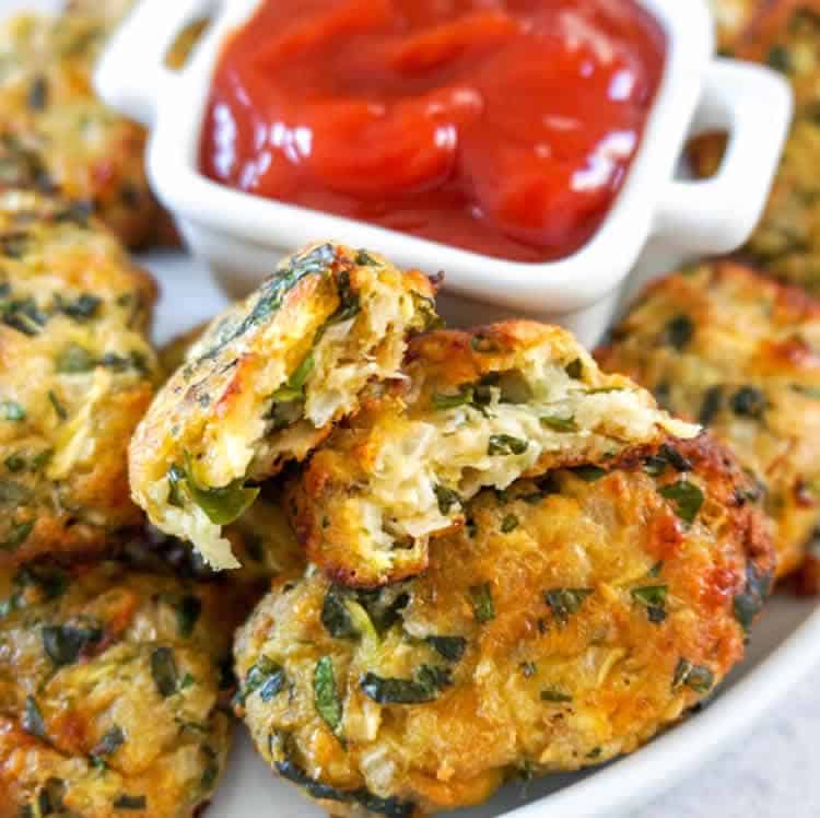 Bouchées à la courgette et fromage