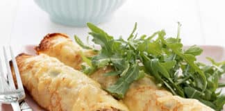 Crêpes au poulet et champignons