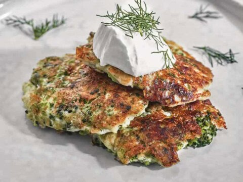 Galettes de brocoli et fromage