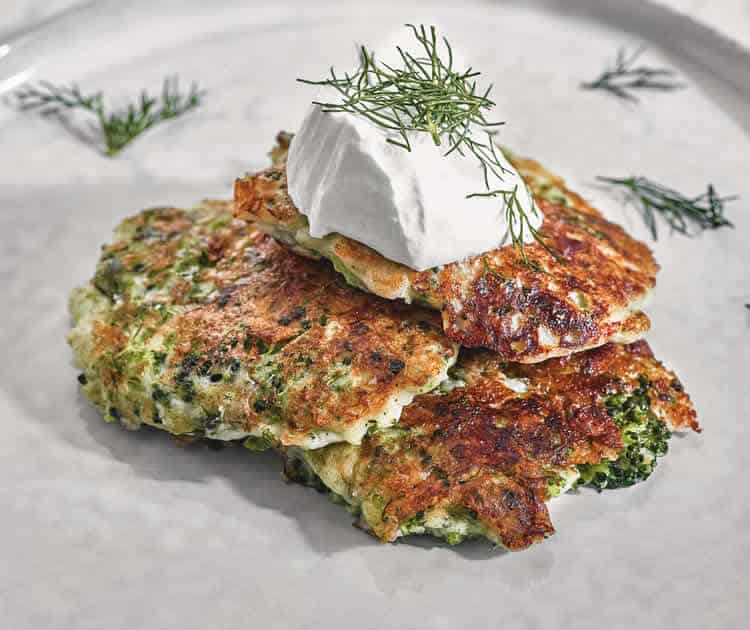 Galettes de brocoli et fromage