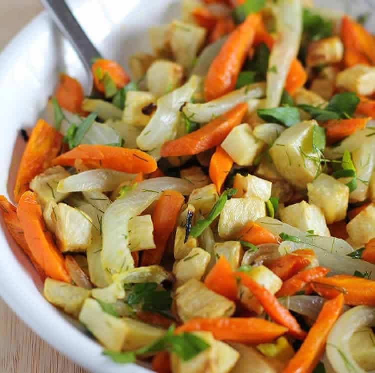 Légumes sautés au four
