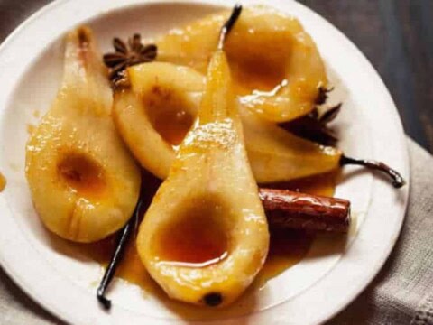 Poires au four