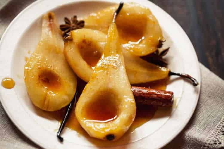 Poires au four