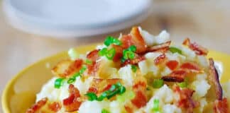Purée de pommes de terre au bacon