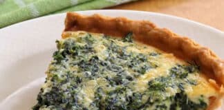 Quiche aux épinards et oeufs