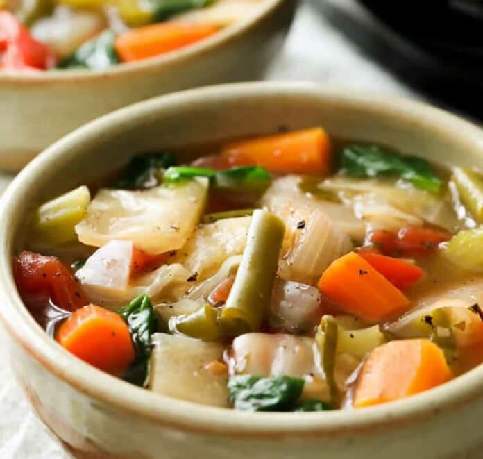Soupe aux choux et légumes au cookeo