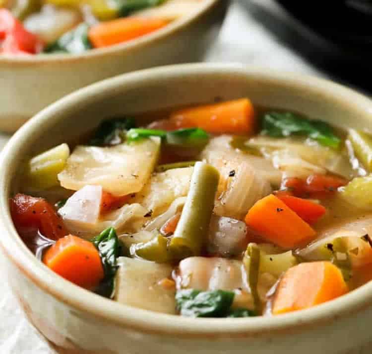 Soupe aux choux et légumes au cookeo